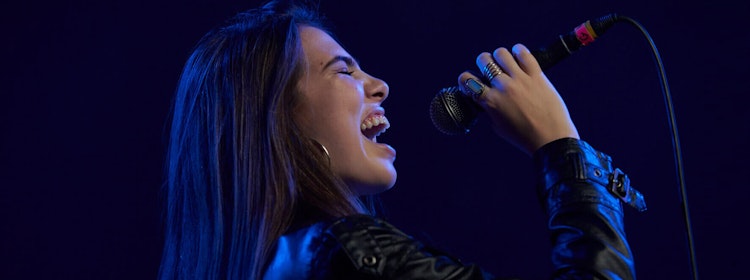 Kid learns to sing at School of Rock Elk Grove